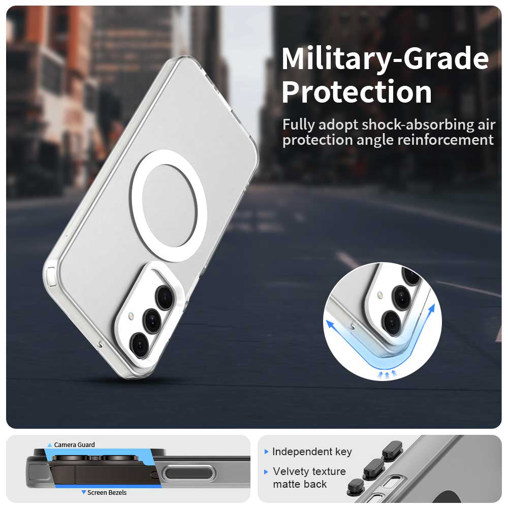 Husa de protectie Techsuit CandyCase MagSafe compatibil cu Samsung Galaxy A25 5G, Alb