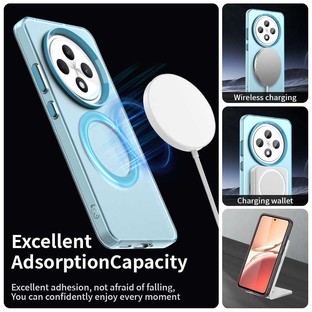 Husa de protectie Techsuit CandyCase MagSafe compatibil cu Oppo A40 4G / A60 5G, Albastru