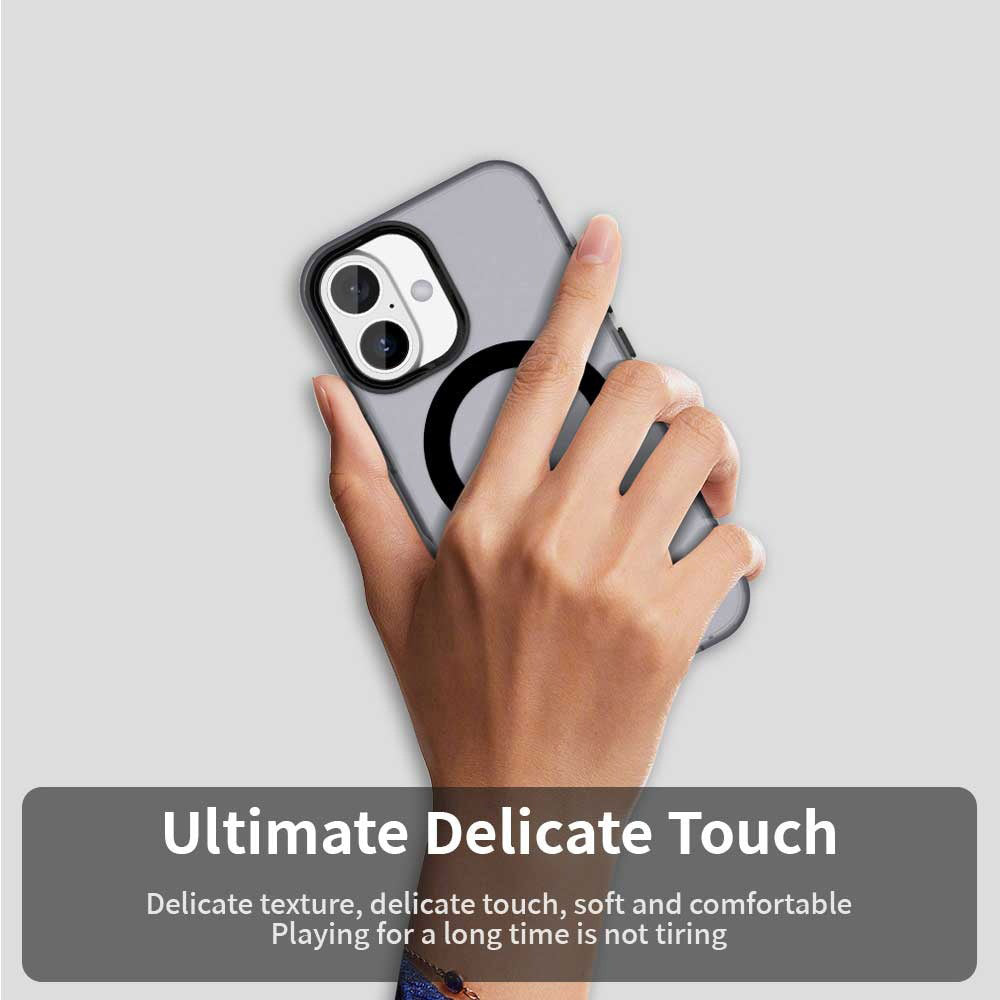 Husa de protectie Techsuit CandyCase MagSafe compatibil cu iPhone 16 Plus, Negru
