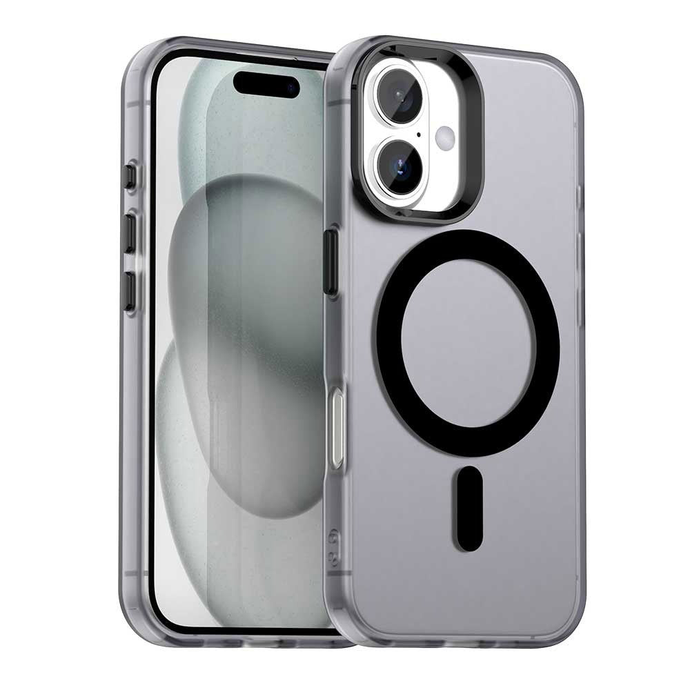 Husa de protectie Techsuit CandyCase MagSafe compatibil cu iPhone 16, Negru