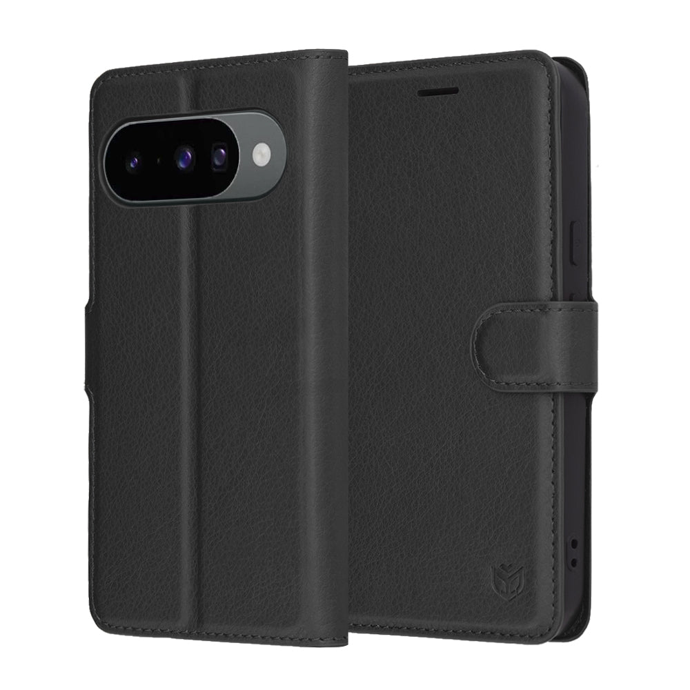 Husa de protectie Techsuit Leather Folio compatibil cu Google Pixel 10 / 10 Pro, Negru