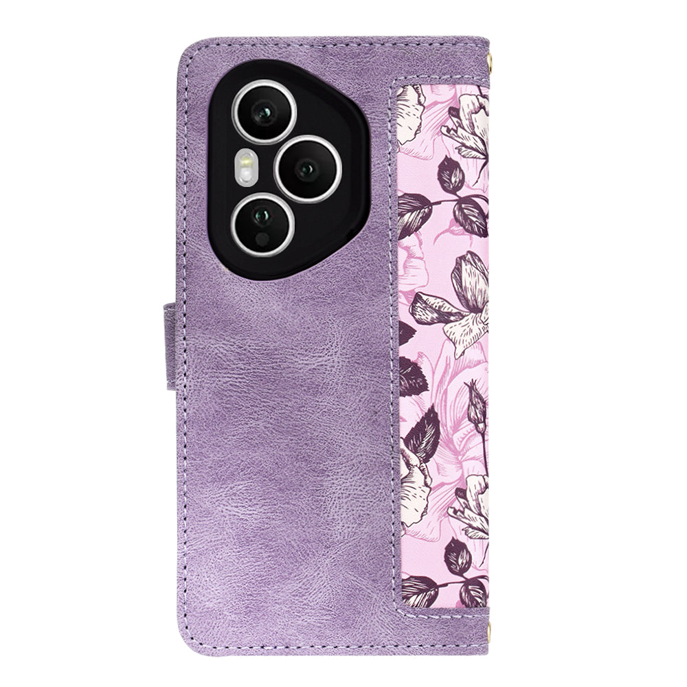 Husa de protectie Techsuit FlipCraft compatibil cu Honor 400 Pro, Mysterious Purple