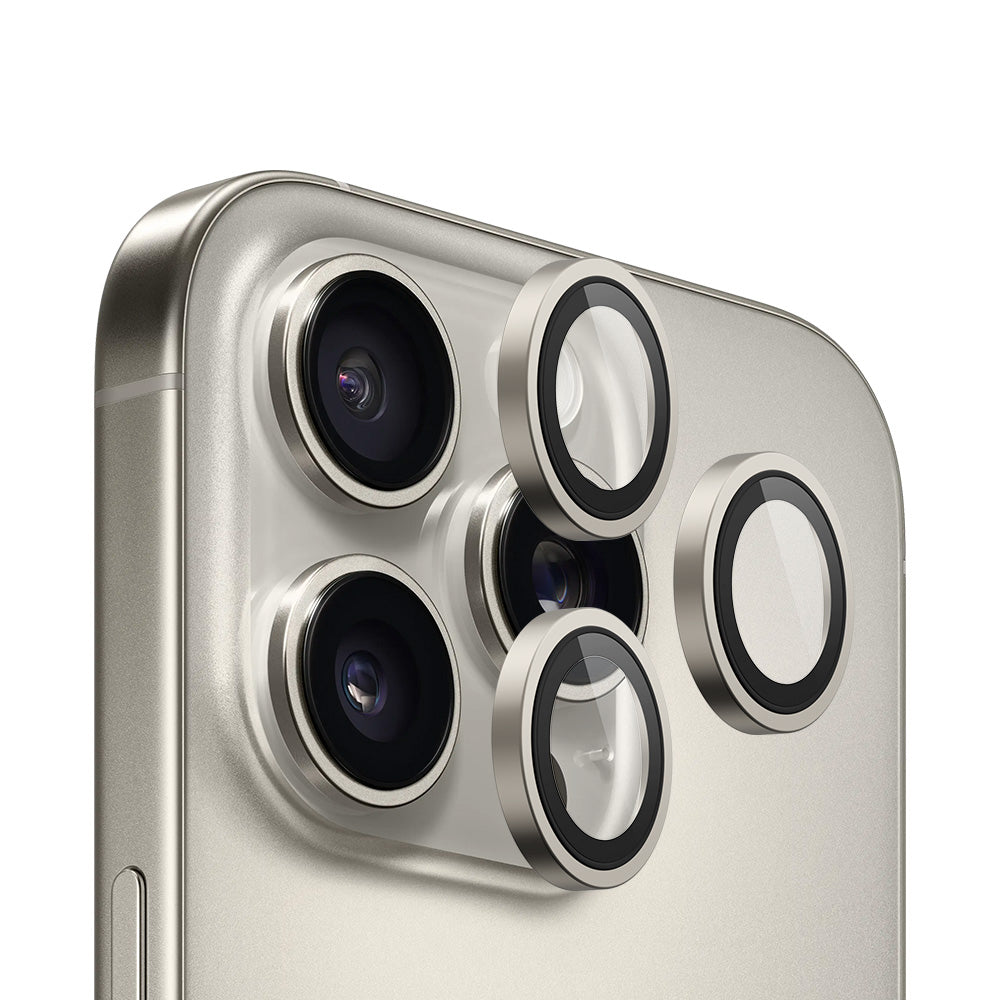 Folie de protectie Blueo 99 Anti-Reflective Lens Glass compatibil cu iPhone 15 Pro /iPhone 15 Pro Max /iPhone 16 Pro /iPhone 16 Pro Max, Natural Titanium