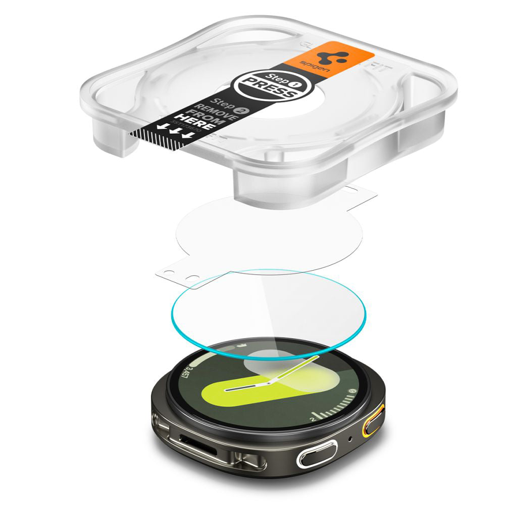 Accesoriu smartwatch Spigen (set de 2) Glas.tR EZ Fit (AGL09874) compatibil cu Samsung Galaxy Watch8 40mm, Transparent