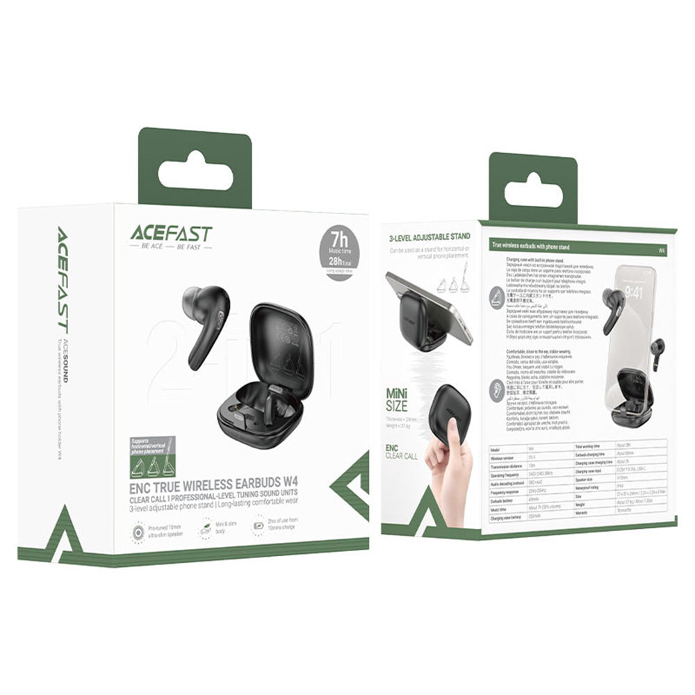 Casti Acefast W4, Bluetooth 5.4 ANC, Bej