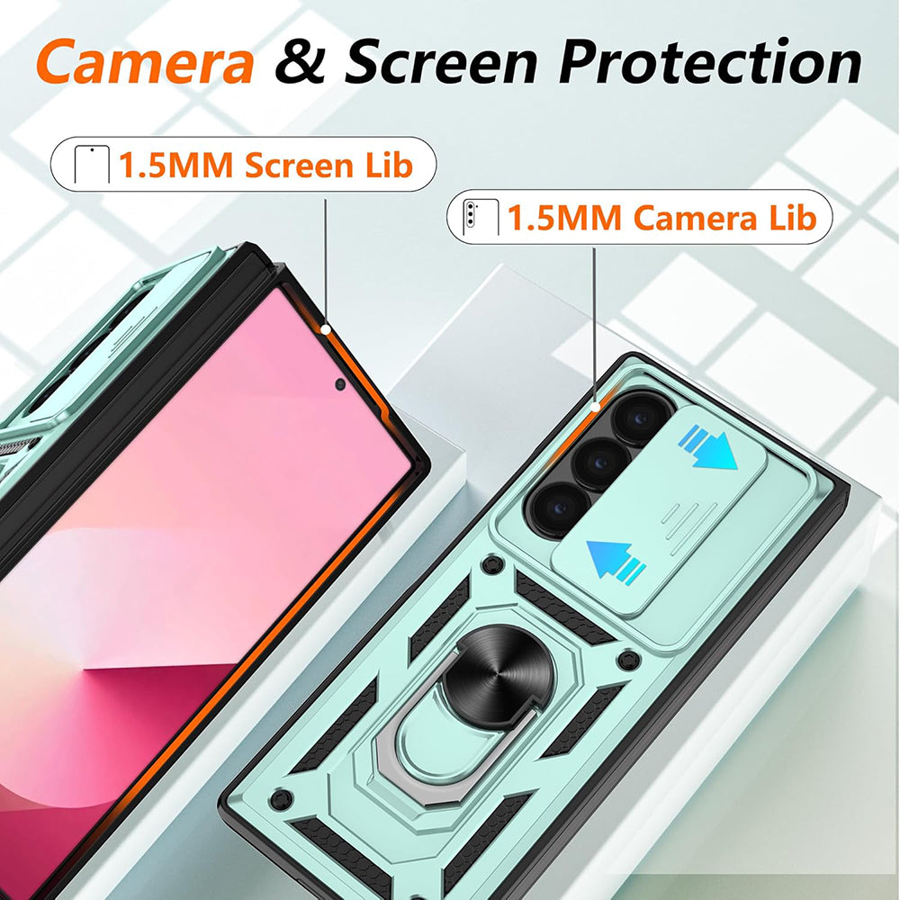 Husa de protectie Techsuit CamShield Series compatibil cu Samsung Galaxy Z Fold7, Verde