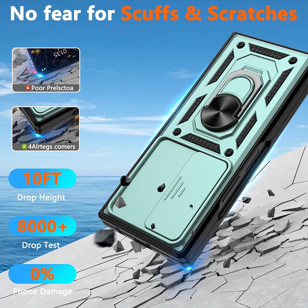 Husa de protectie Techsuit CamShield Series compatibil cu Samsung Galaxy Z Fold7, Verde