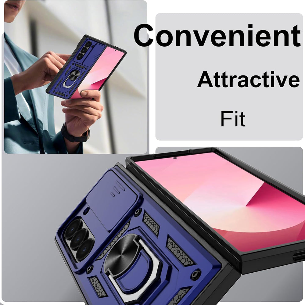 Husa de protectie Techsuit CamShield Series compatibil cu Samsung Galaxy Z Fold6, Albastru
