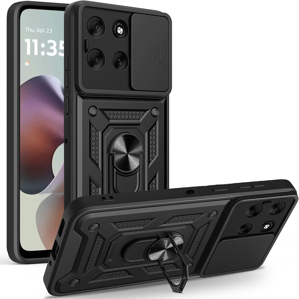 Husa de protectie Techsuit CamShield Series compatibil cu Motorola Moto G56, Negru