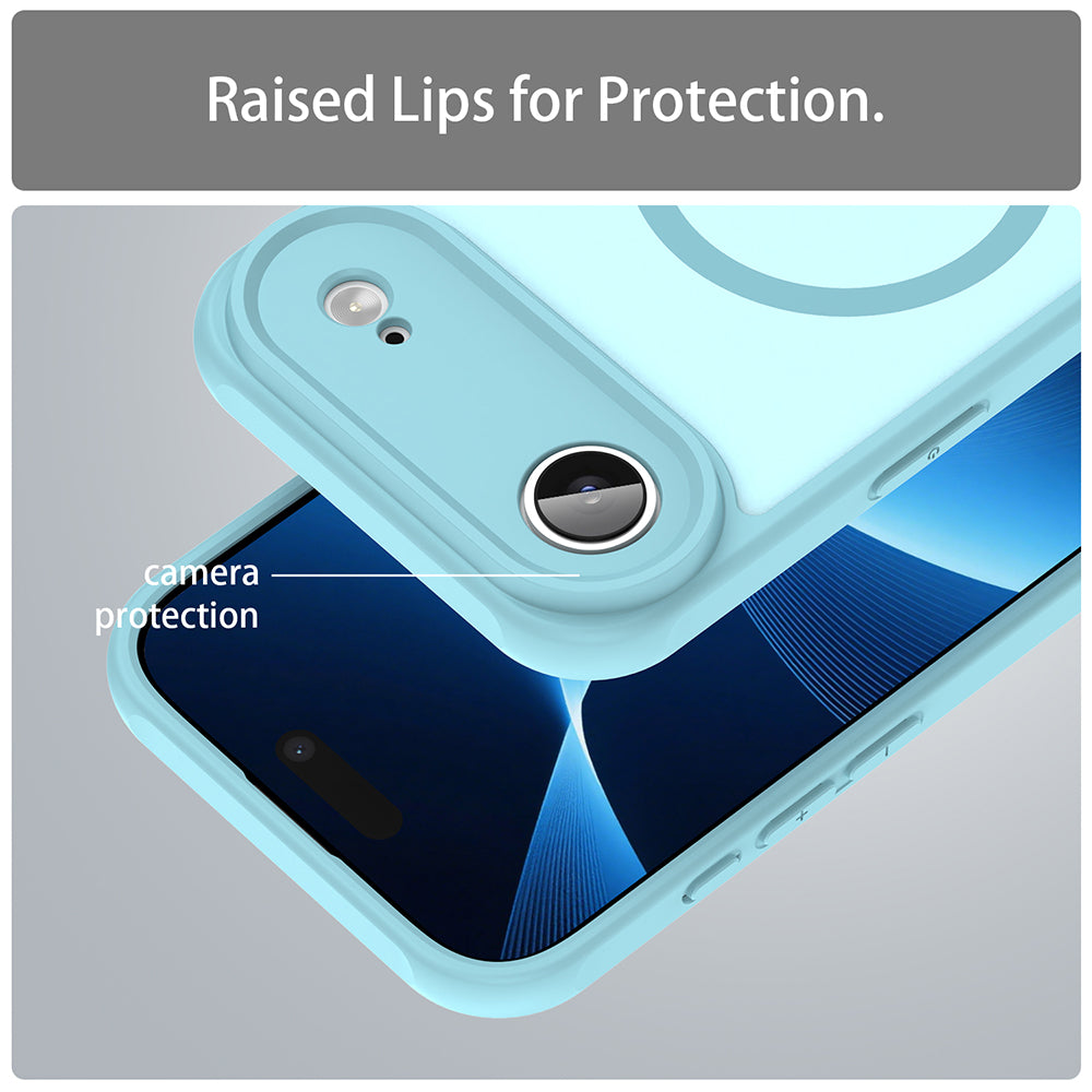 Husa de protectie Techsuit HaloFrost II MagSafe compatibil cu iPhone 17 Air, Verde Menta