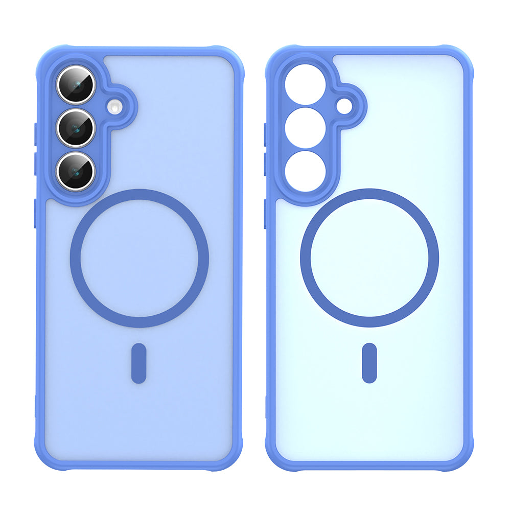 Husa de protectie Techsuit HaloFrost II MagSafe compatibil cu Samsung Galaxy S25 FE, Albastru Cer