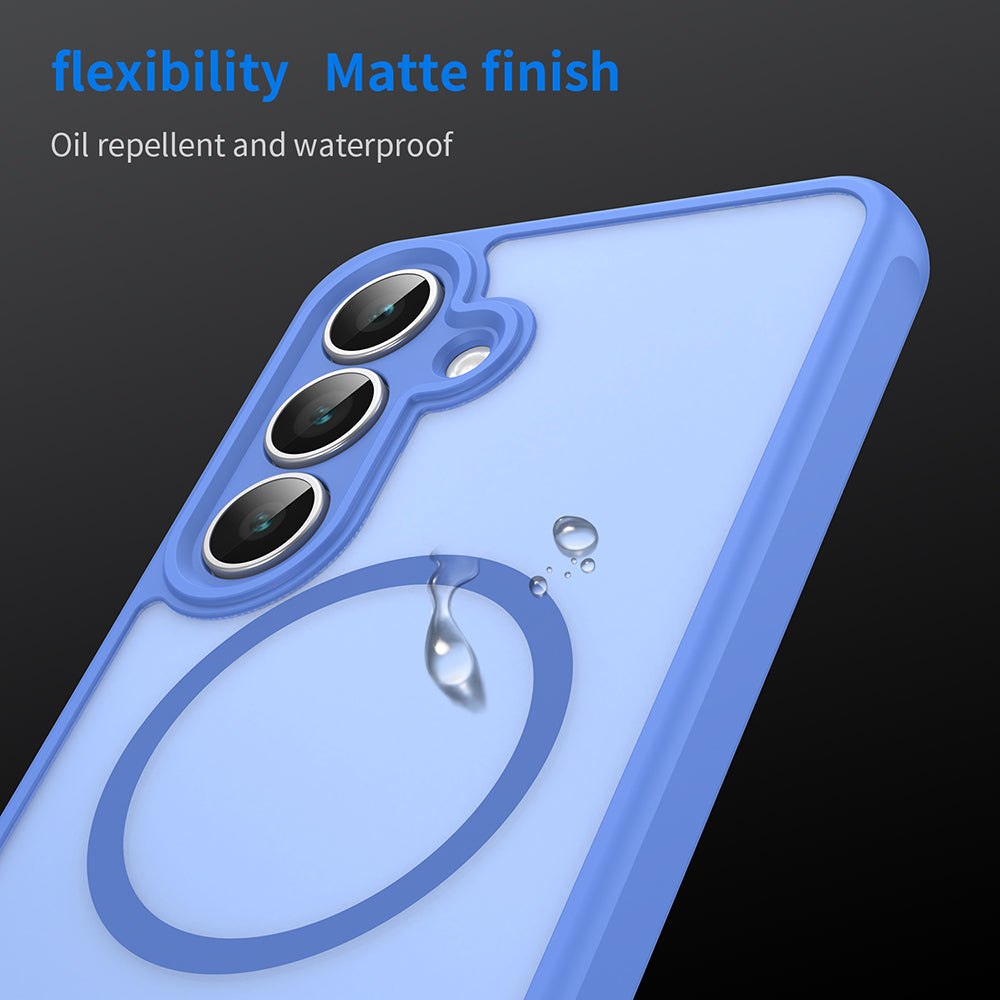 Husa de protectie Techsuit HaloFrost II MagSafe compatibil cu Samsung Galaxy S25 FE, Albastru Cer