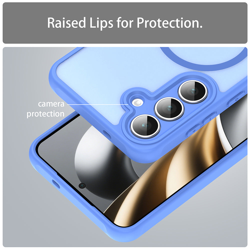 Husa de protectie Techsuit HaloFrost II MagSafe compatibil cu Samsung Galaxy A17 5G / A17 4G / M17 / F17, Albastru Cer