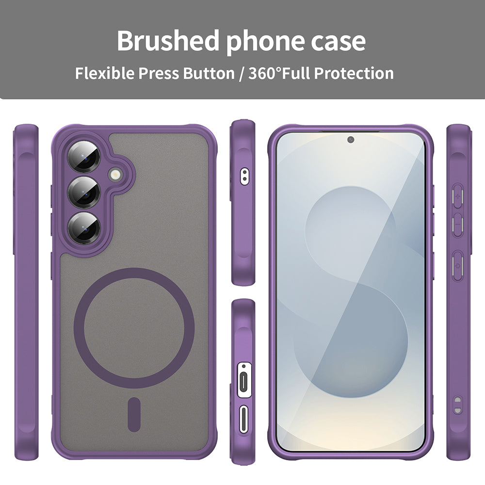Husa de protectie Techsuit HaloFrost II MagSafe compatibil cu Samsung Galaxy S25 FE, Mov