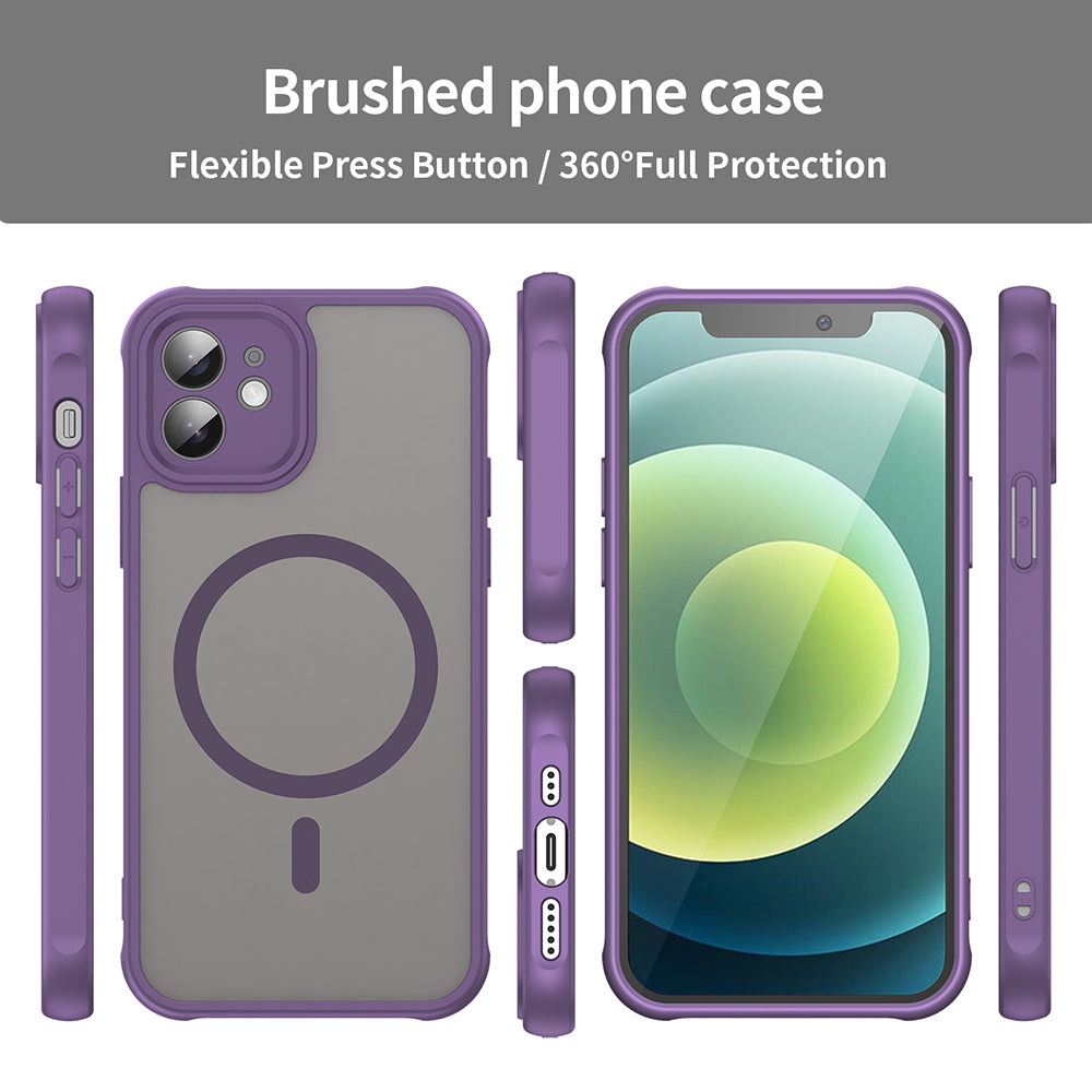 Husa de protectie Techsuit HaloFrost II compatibil MagSafe, compatibil cu iPhone 11, Mov