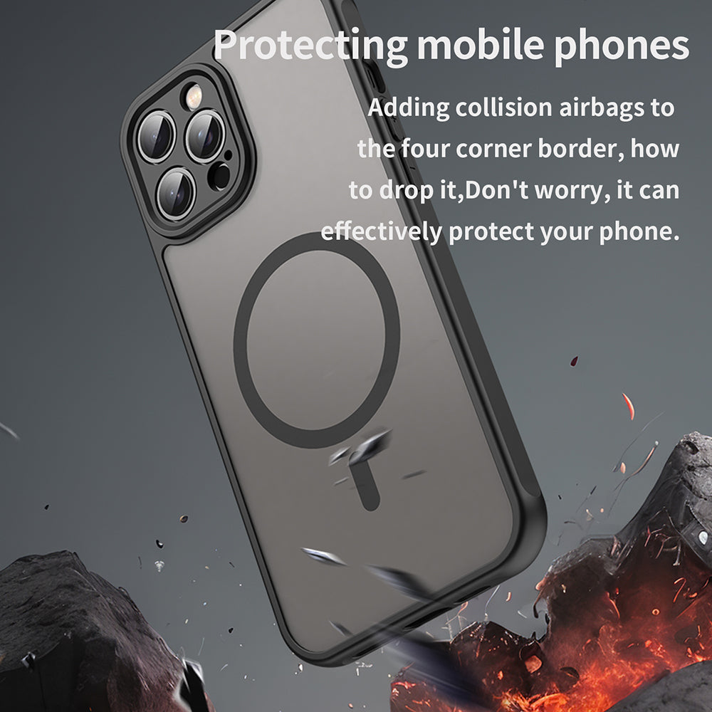 Husa de protectie Techsuit HaloFrost II MagSafe compatibil cu iPhone 11 Pro Max, Negru