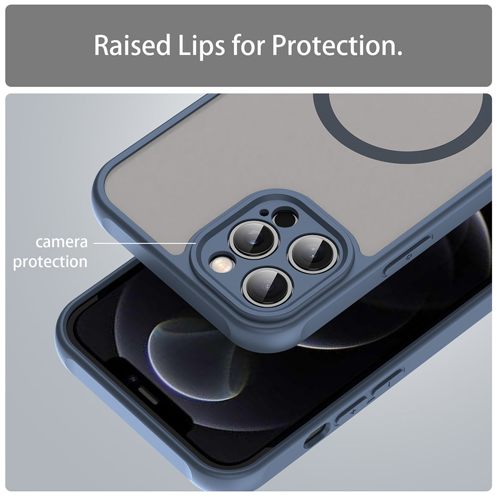 Husa de protectie Techsuit HaloFrost II MagSafe compatibil cu iPhone 11 Pro, Bleumarin