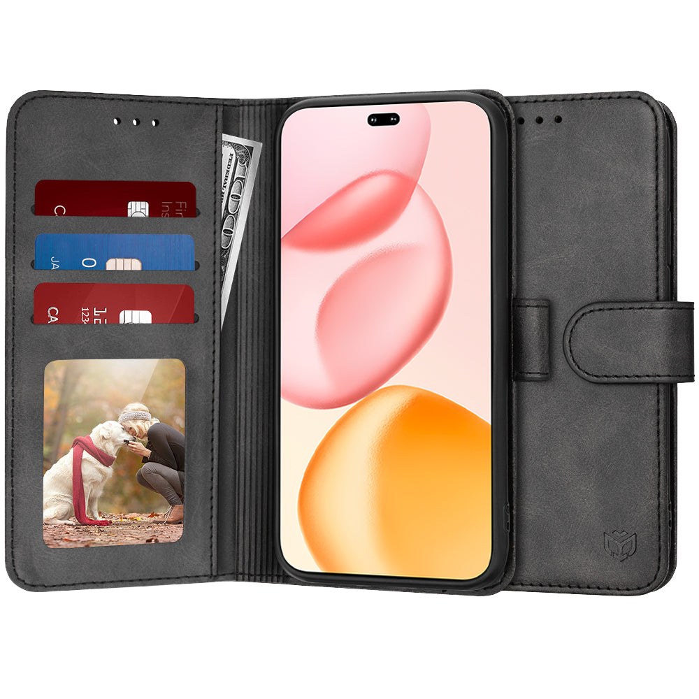 Husa de protectie Techsuit Diary Book compatibil cu Honor 400 Pro, Negru