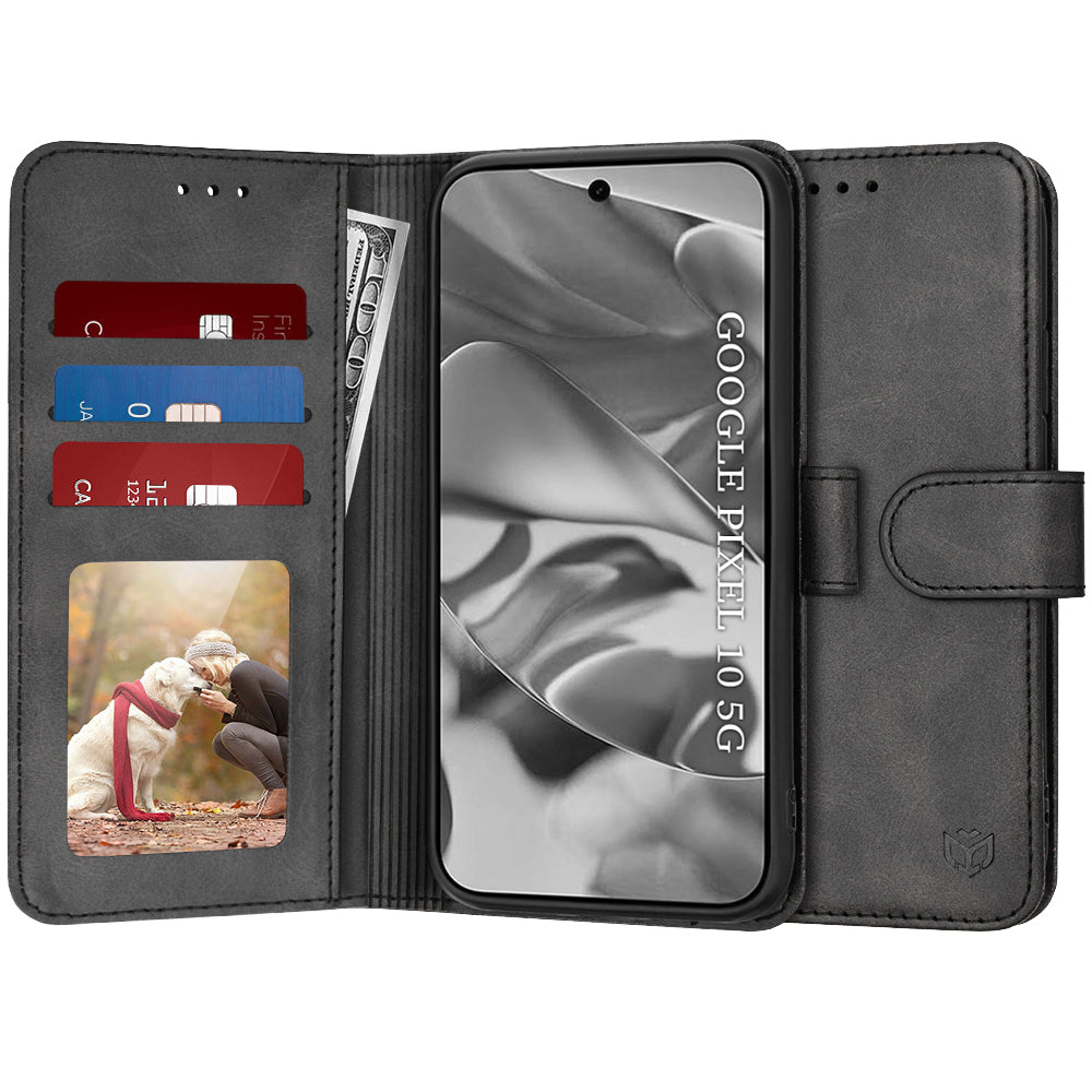 Husa de protectie Techsuit Diary Book compatibil cu Google Pixel 10 / 10 Pro, Negru