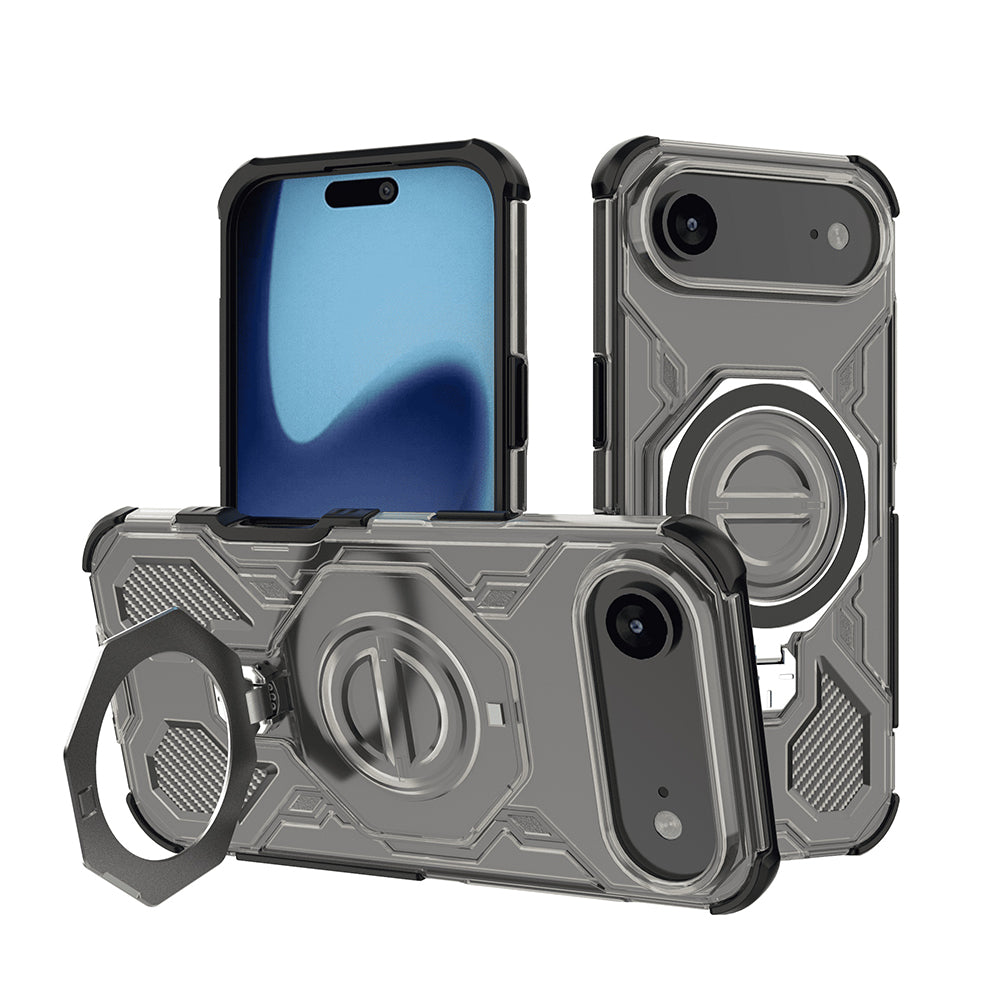 Husa de protectie Techsuit Carbon Shield PRO compatibil cu iPhone 17 Air, Negru Fumuriu