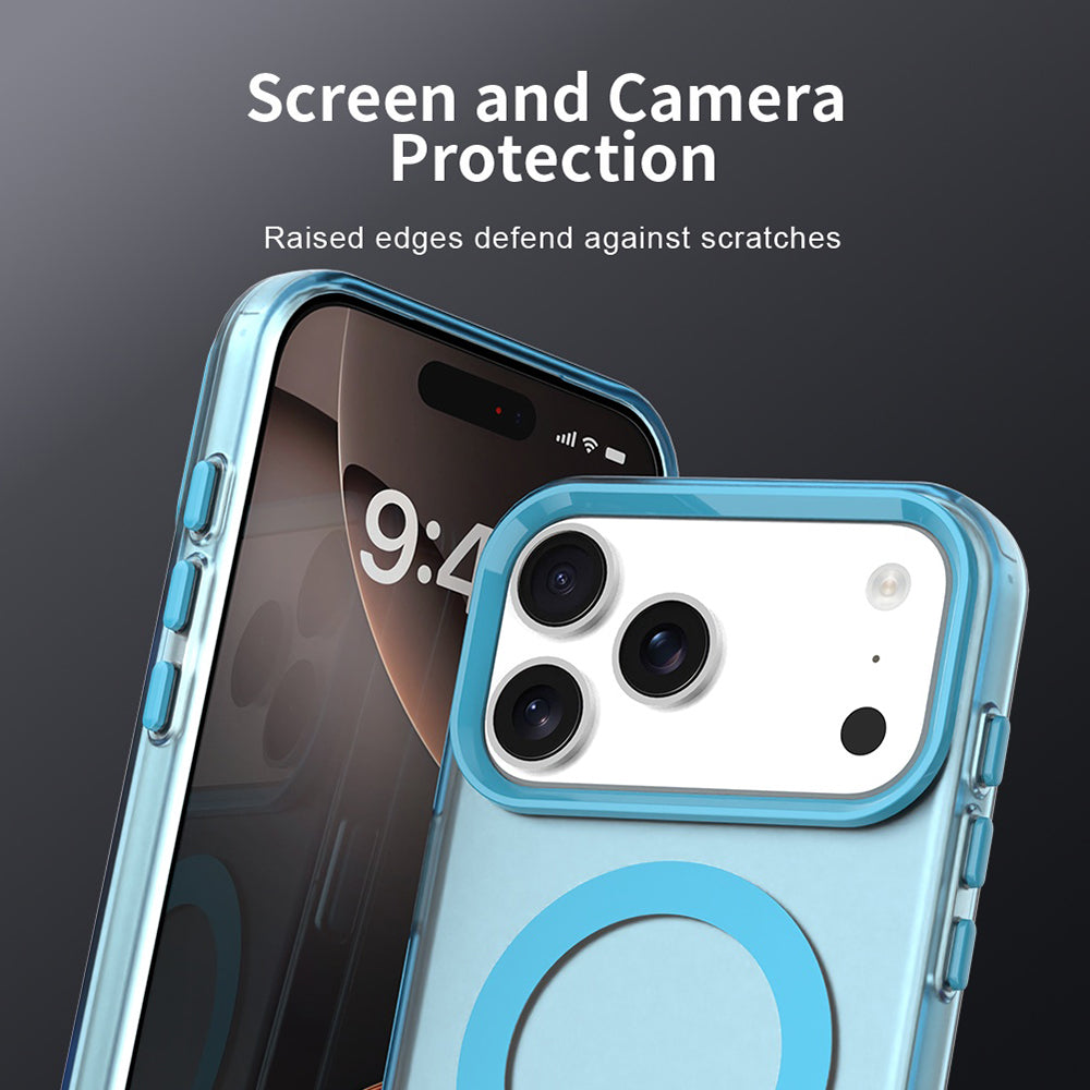 Husa de protectie Techsuit CandyCase MagSafe compatibil cu iPhone 17 Pro Max, Albastru