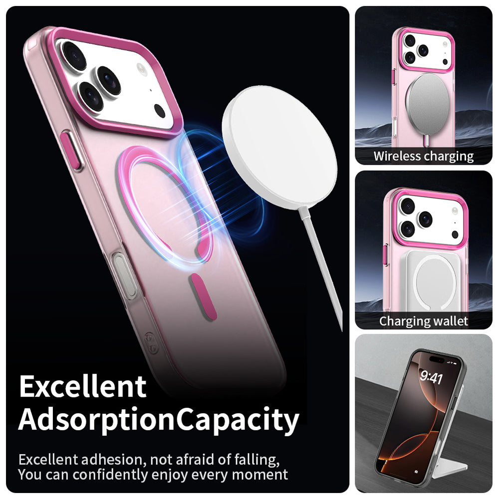 Husa de protectie Techsuit CandyCase MagSafe compatibil cu iPhone 17 Pro Max, Roz