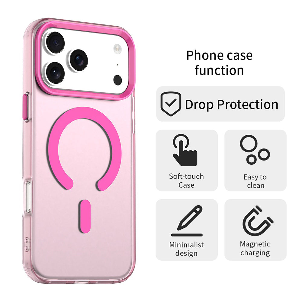 Husa de protectie Techsuit CandyCase MagSafe compatibil cu iPhone 17 Pro Max, Roz