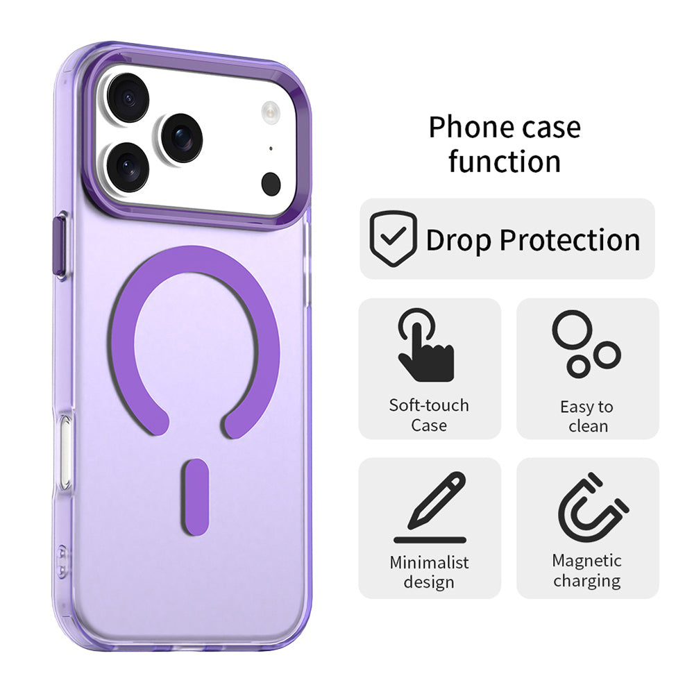 Husa de protectie Techsuit CandyCase MagSafe compatibil cu iPhone 17 Pro, Mov