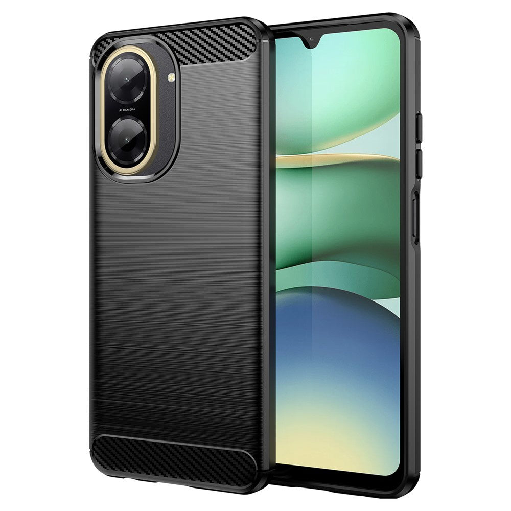Husa de protectie Techsuit Carbon Silicone compatibil cu Xiaomi Redmi A5 4G (Regional), Negru