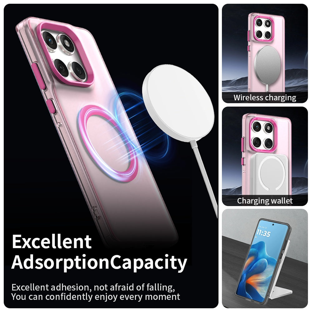 Husa de protectie Techsuit CandyCase MagSafe compatibil cu Motorola Edge 60 / Edge 60 Fusion, Roz