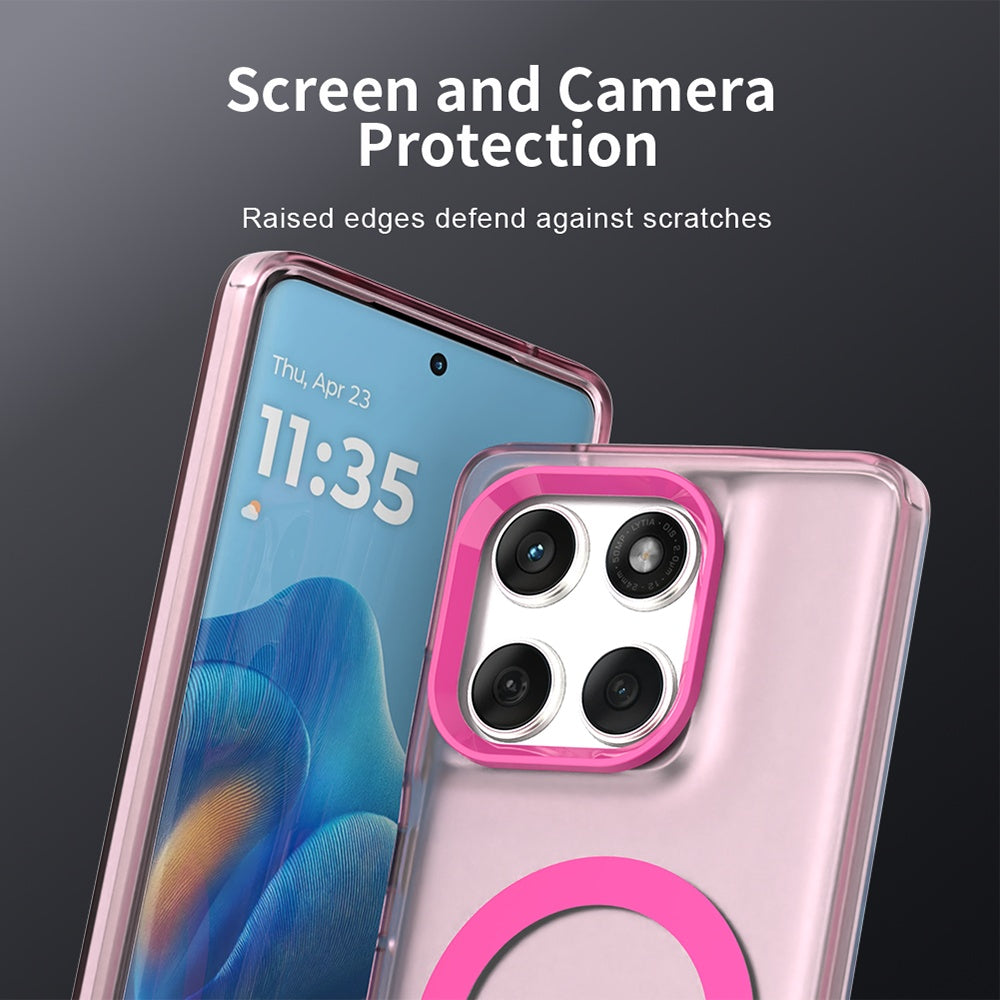 Husa de protectie Techsuit CandyCase MagSafe compatibil cu Motorola Edge 60 / Edge 60 Fusion, Roz