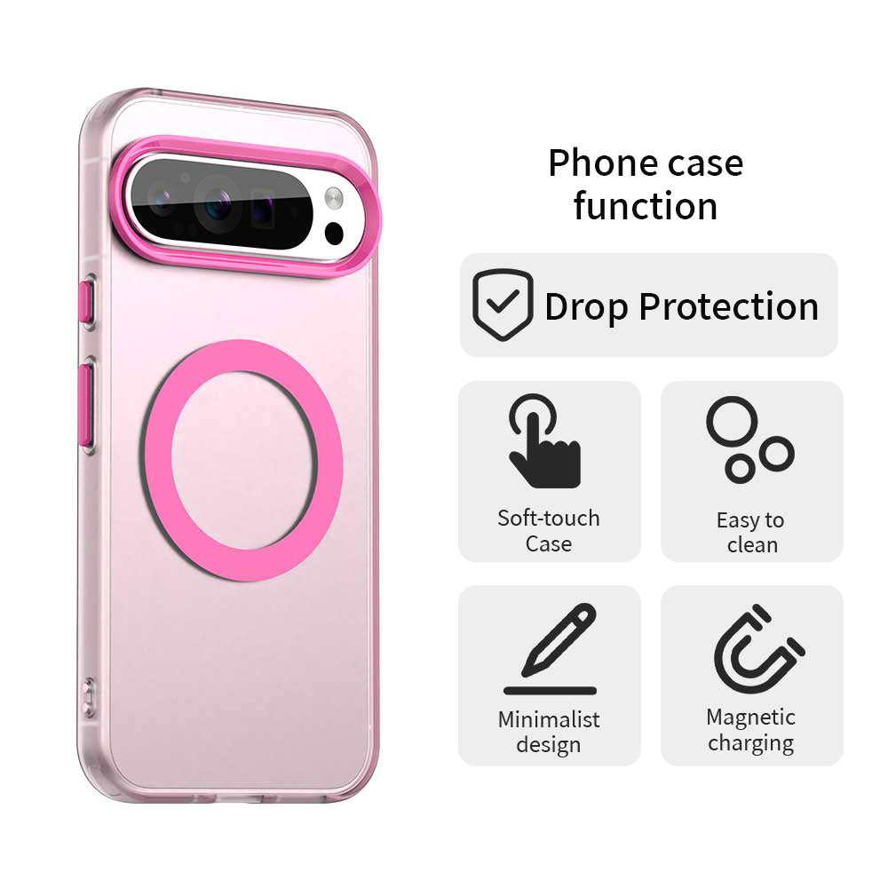 Husa de protectie Techsuit CandyCase MagSafe compatibil cu Google Pixel 10 Pro XL, Roz