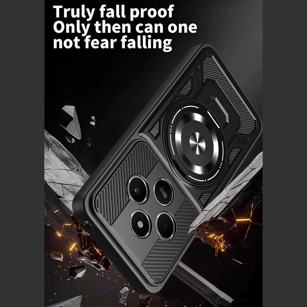 Husa de protectie Techsuit RuggedCam compatibil cu Xiaomi Redmi 14C / Poco C75, Negru