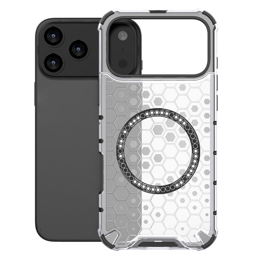 Husa de protectie Techsuit HoneyComb Shield MagSafe compatibil cu iPhone 17 Pro, Alb