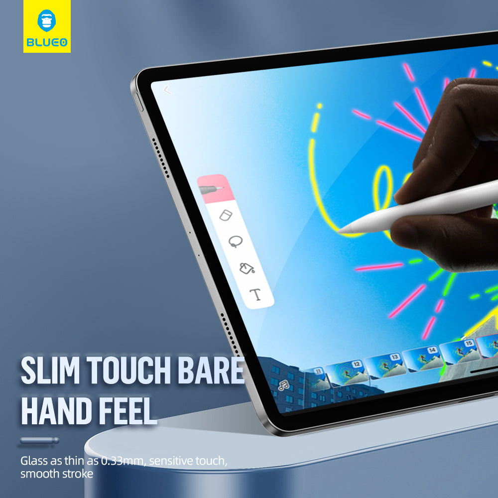 Husa de protectie tableta Blueo HD Tempered Glass with Applicator Pro compatibil cu iPad 10 (2022) 10.9, Transparent
