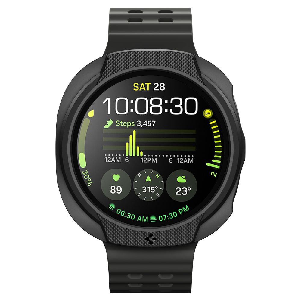 Accesoriu smartwatch Spigen Liquid Air (ACS09840) compatibil cu Samsung Galaxy Watch8 40mm, Negru Mat