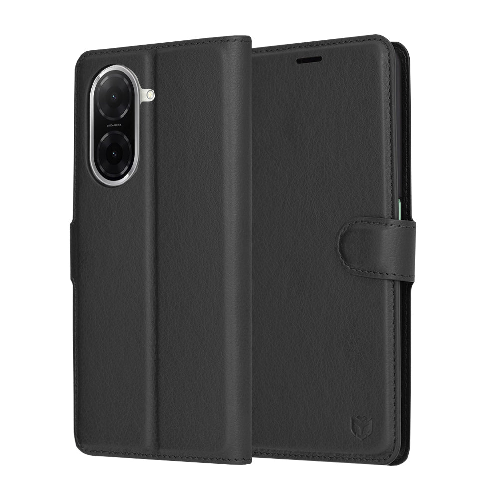 Husa de protectie Techsuit Leather Folio compatibil cu Xiaomi Redmi A5 4G (Regional), Negru