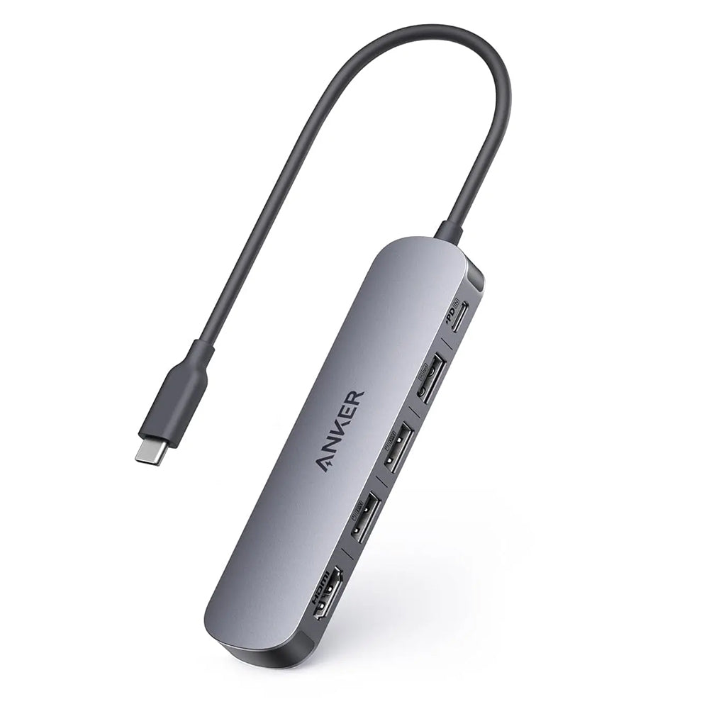 Hub/Dock Anker Docking Station (A8357HA0), 5-in-1, USB-C, 2x USB 2.0, 1x USB 3.0, 4K HDMI, 5Gbps, 90W, Negru