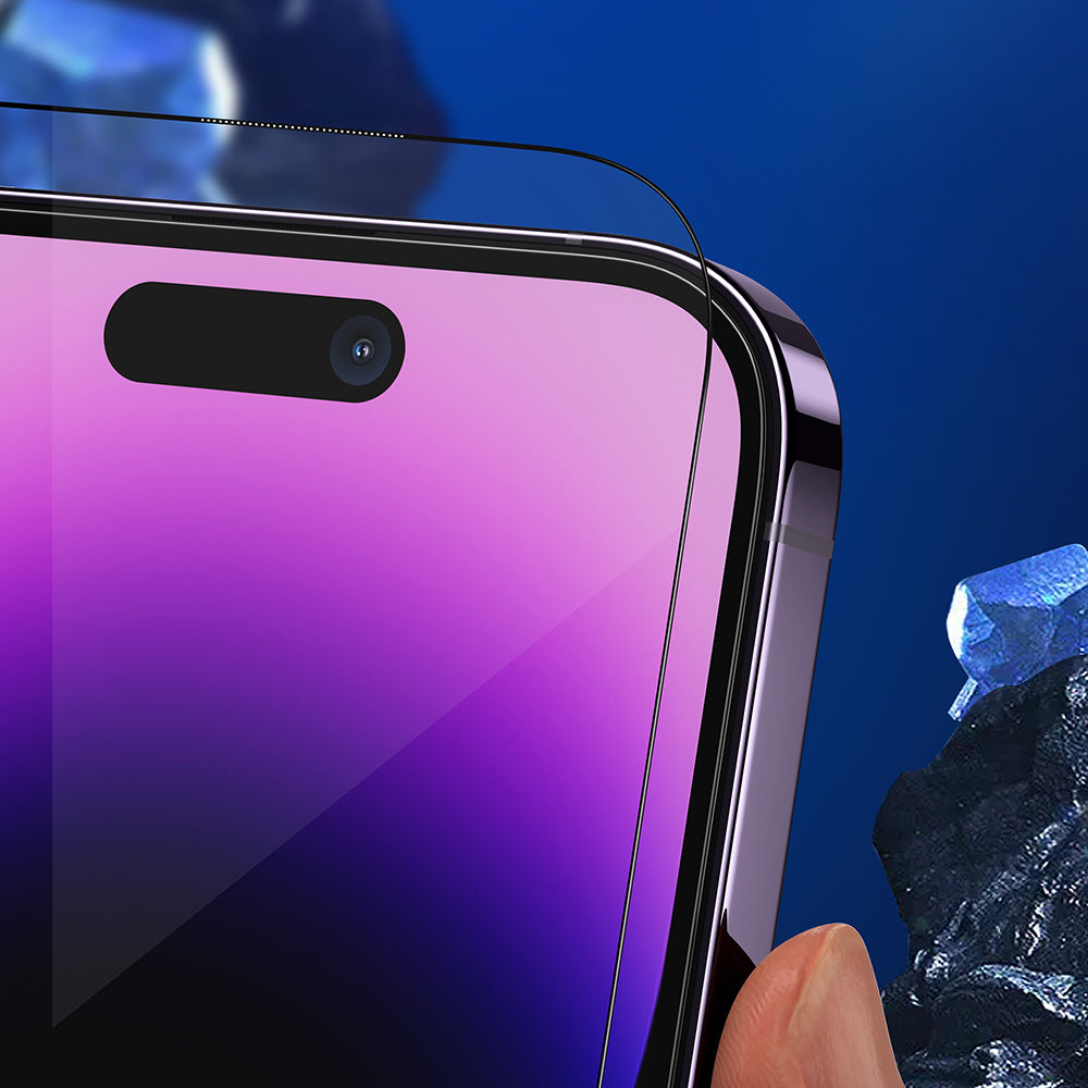 Folie de protectie Blueo Anti-Broken Glass compatibil cu iPhone 16 Pro Max / iPhone 17 Pro Max, Negru