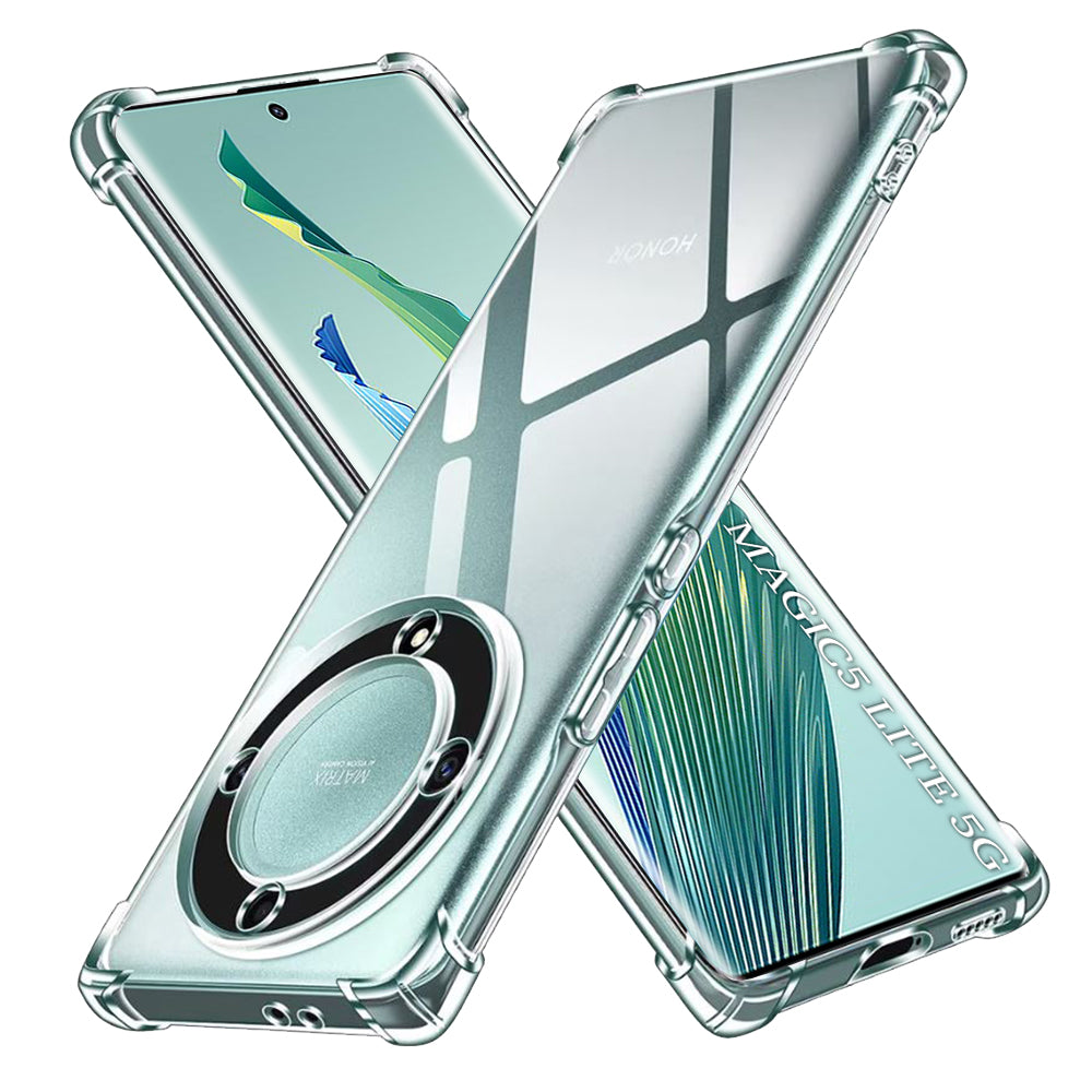 Husa de protectie Techsuit Shockproof Clear Silicone compatibil cu Honor Magic5 Lite, Transparent