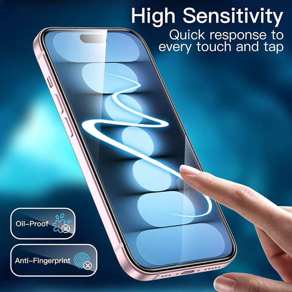 Folie de protectie ANANK 3D 1X Reinforced Curved (set de 10) compatibil cu iPhone 16 Pro Max, Transparent