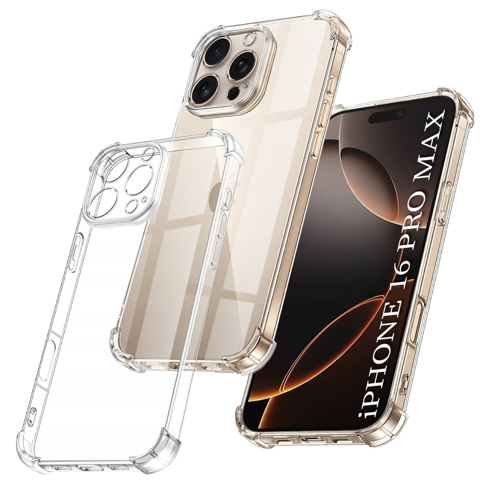 Husa de protectie Techsuit Shockproof Clear Silicone compatibil cu iPhone 16 Pro Max, Transparent