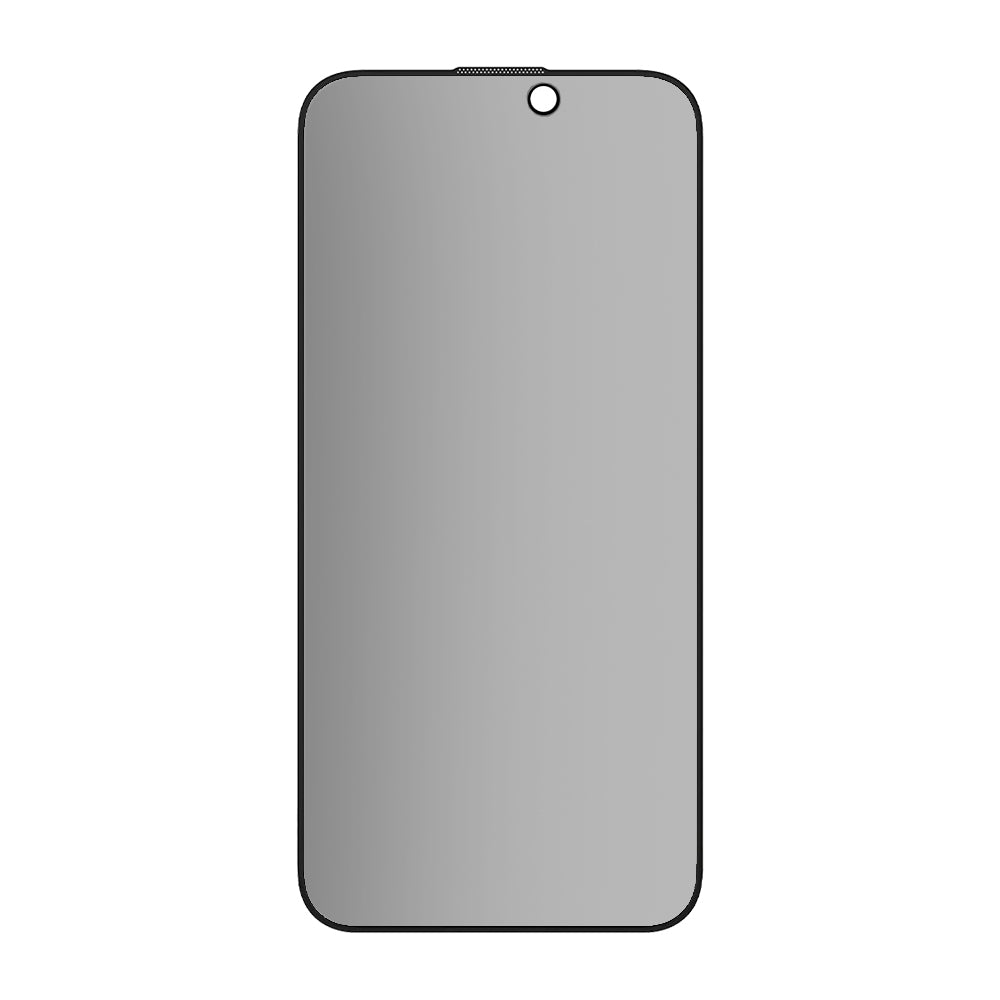Folie de protectie Blueo Anti-Peep Privacy Glass compatibil cu iPhone 15 Pro Max, Negru Mat