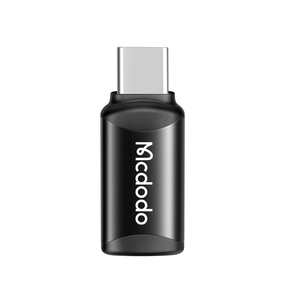 Adaptor Mcdodo OTG Adapter (OT-7700), Lightning to Type-C, Aluminium Alloy, Charging & Data Sync, 3A, Negru