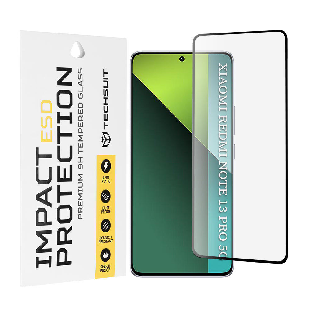 Folie de protectie Techsuit ESD Glass compatibil cu Xiaomi Redmi Note 13 Pro 5G / Poco X6, Negru