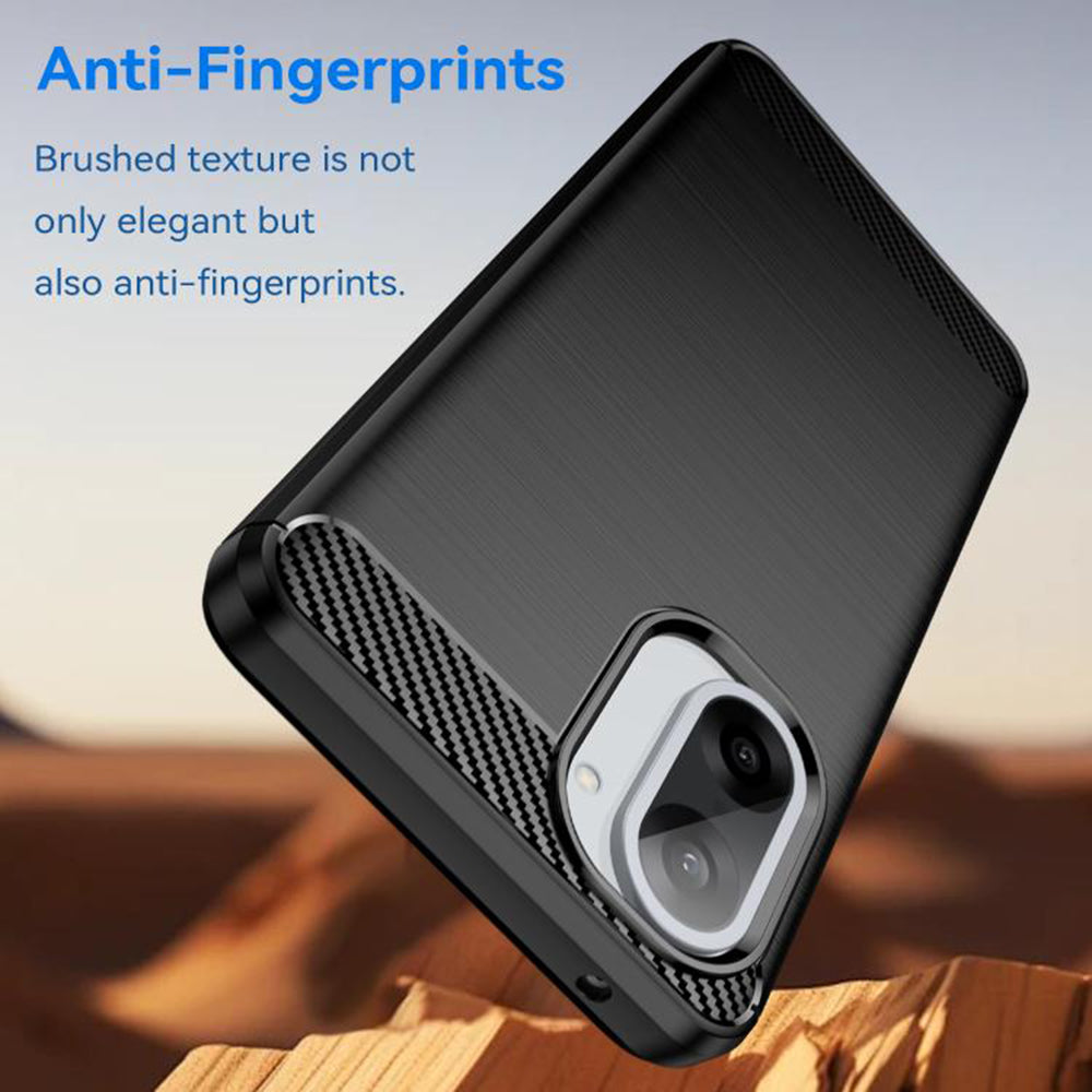 Husa de protectie Techsuit Carbon Silicone compatibil cu OnePlus Nord CE5, Negru