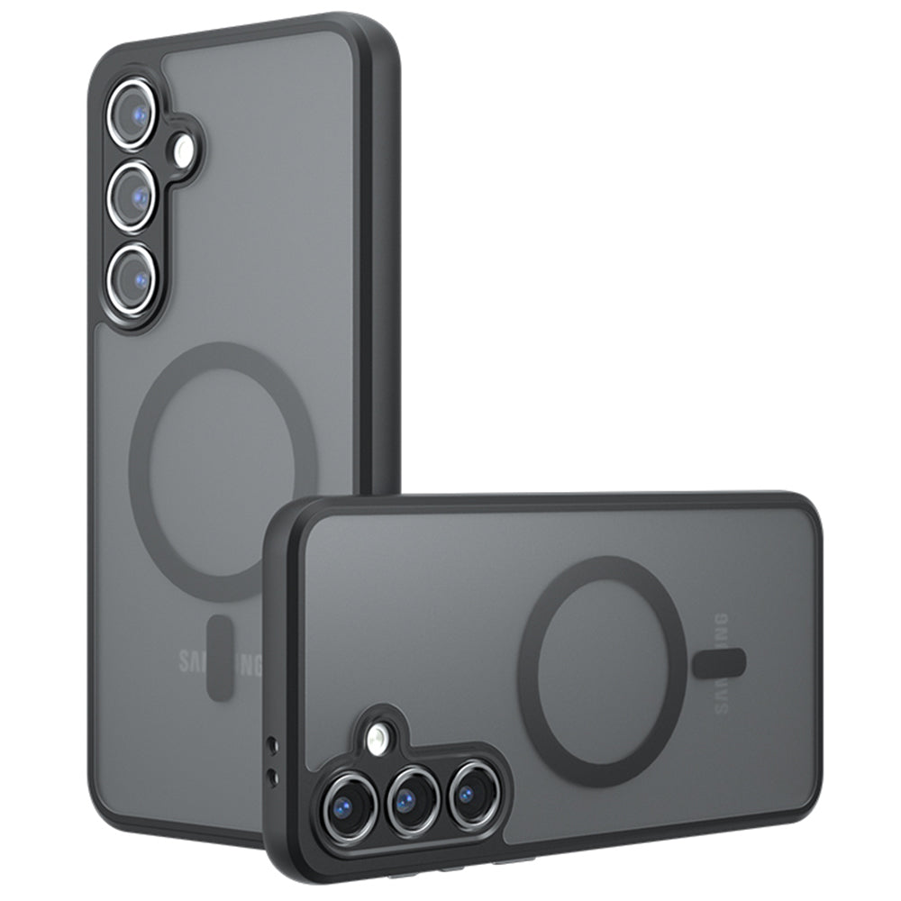 Husa de protectie Techsuit PureFrost MagSafe compatibil cu Samsung Galaxy S24, Negru Mat