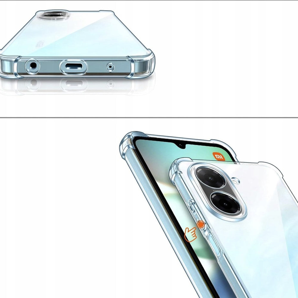 Husa de protectie Techsuit Shockproof Clear Silicone compatibil cu Xiaomi Redmi A5 4G (Regional), Transparent