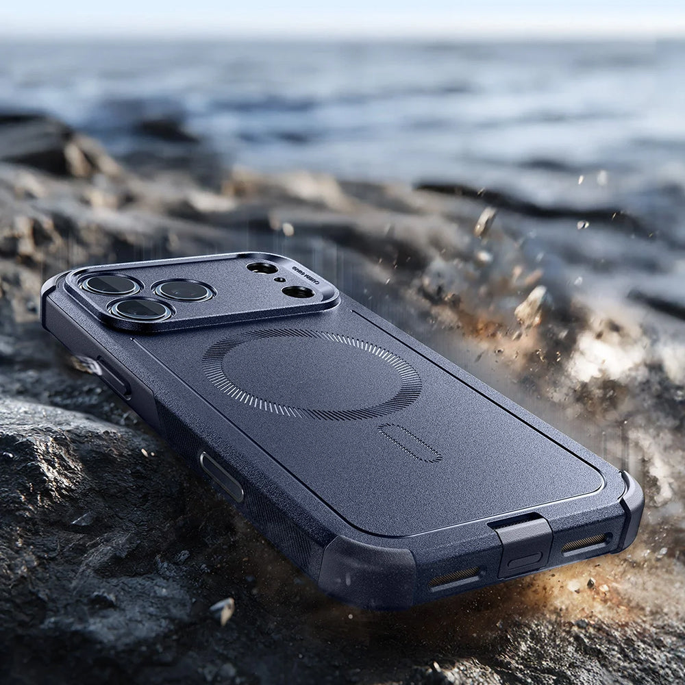 Husa de protectie ESR Cyber Halolock compatibil cu iPhone 17 Pro, Albastru