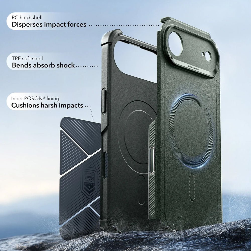 Husa de protectie ESR Cyber Halolock compatibil cu iPhone 17 Air, Verde